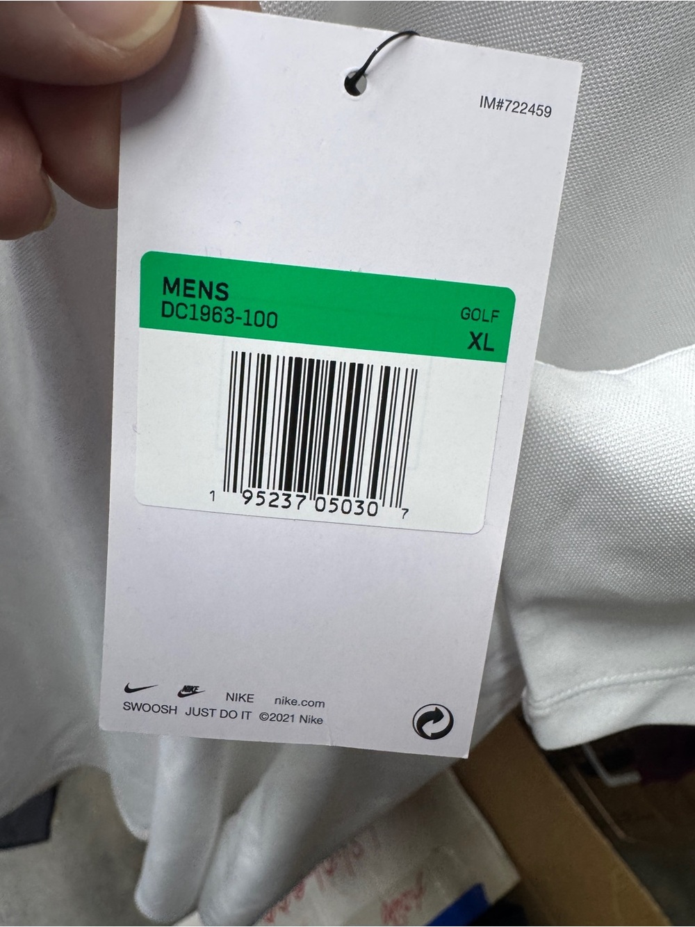 Nike Men’s White Polo Performance Shirt - Picture 2 of 6
